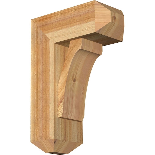 Ekena Millwork Legacy Craftsman Rough Sawn Bracket w/ Offset Brace, Western Red Cedar, 8"W x 18"D x 26"H BKT0806X18X26LEC04RWR - main